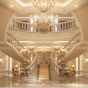 3D Luxury Entrance Lobby
